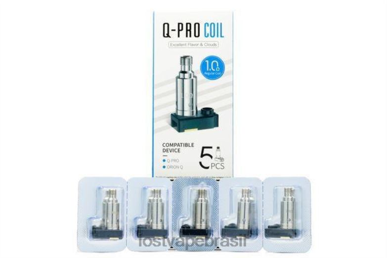 Lost Vape Orion bobinas q-pro (pacote com 5) 1.ohm VX68D409 | Lost Vape Price Brasil