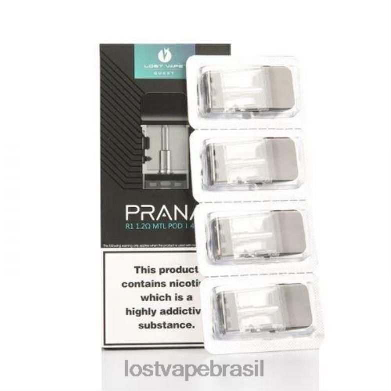 Lost Vape Prana vagens (pacote com 4) r1 1,2ohm VX68D400 | Lost Vape Flavors