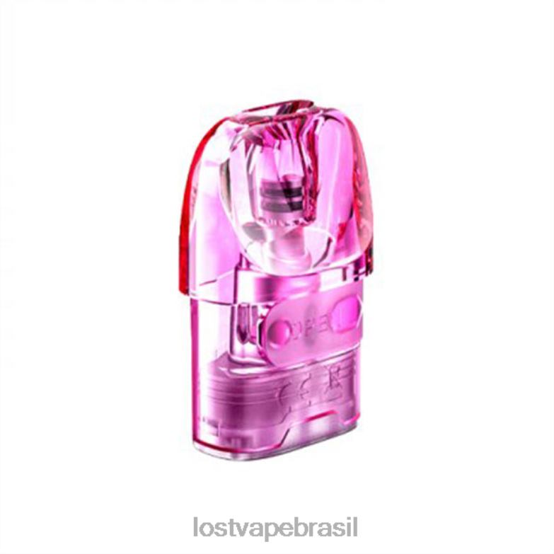 Lost Vape URSA cápsulas de substituição rosa (cartucho vazio de 2,5 ml) VX68D214 | Lost Vape Review Brasil