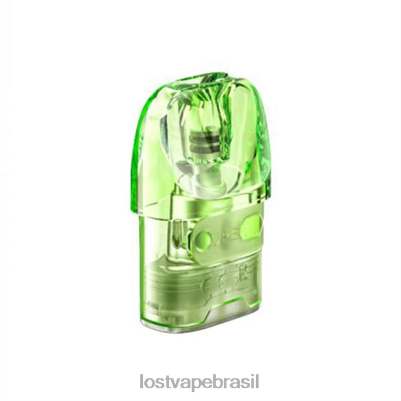 Lost Vape URSA cápsulas de substituição verde (cartucho vazio de 2,5 ml) VX68D213 | Lost Vape Wholesale